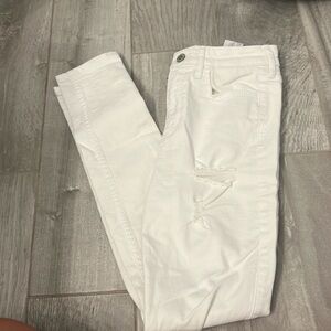 White Hollister Ripped Jeans